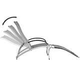 thumbnail of tectake Ligbed Avignon, 2in1 functie, verstelbare rugleuning - antraciet - 405816