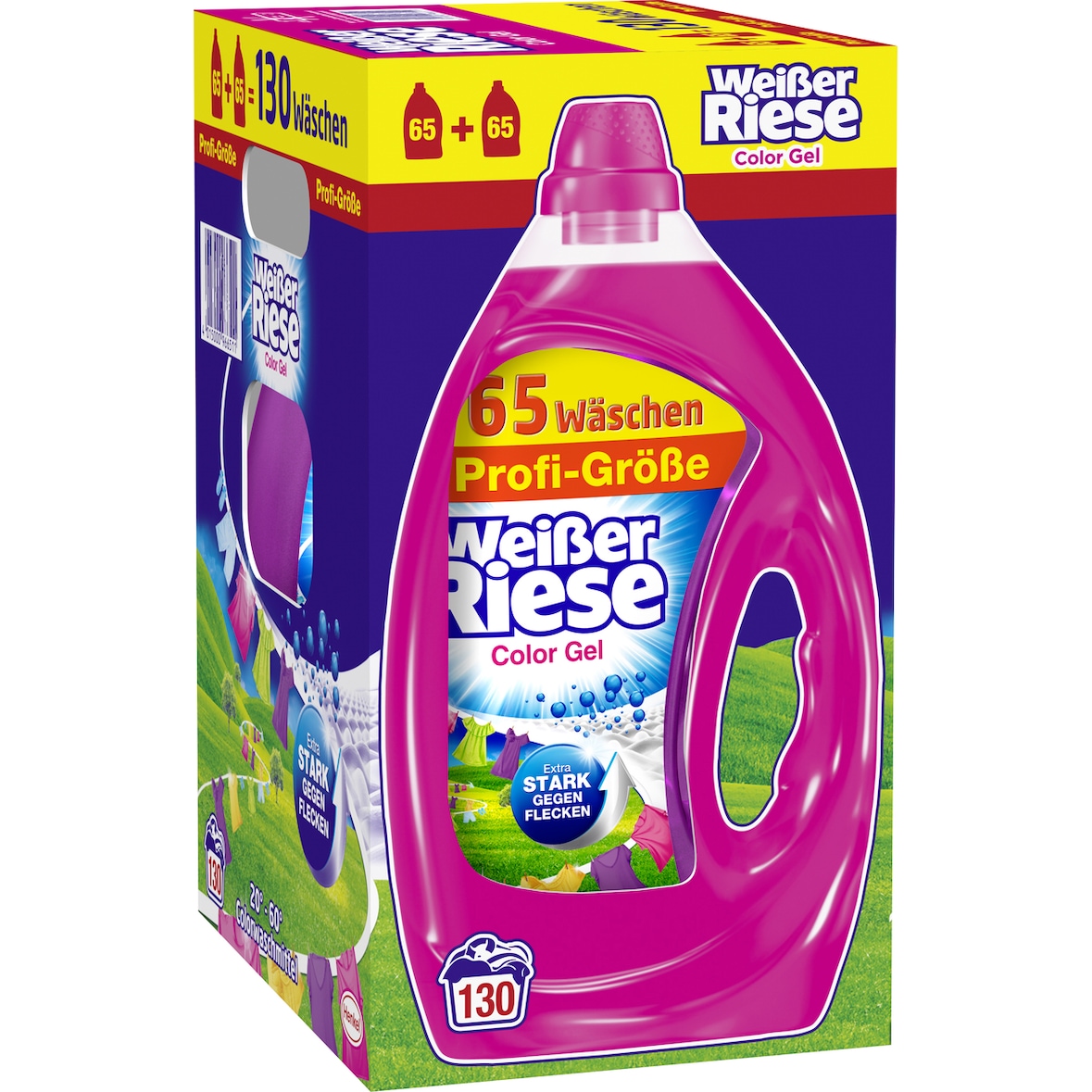 Weißer Riese Professional Color Vloeibaar Wasmiddel, 2 x 3,25 L, 130 WL