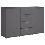 thumbnail of Sideboard Grau 120x35,5x75 cm Holzwerkstoff