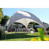 thumbnail of Kuppelzelt 5x5 m grauweiß mit vollverzinktem Stahlrohrgestell