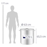 thumbnail of Royal Catering Kochtopf Induktion - 170 L - Ø 60 cm -