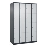thumbnail of C+P Schließfachschränke Classic PLUS, 16 Abteile, HxBxT 185x120x50cm, Zylinderschloss, Anthrazit/Hellgrau von PROREGAL