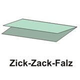 thumbnail of 20 X 250 Blatt Handtuchpapier V-Falz 23 cm x 25 cm grün Zick Zack, 1-lagig