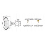 thumbnail of Wandlampe aus Glas GRACE - Grün und Gold