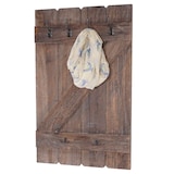 thumbnail of Wandkapstok HWC-D13, kapstok, kapstokpaneel, 6 haken 91x60cm ~ bruin shabby