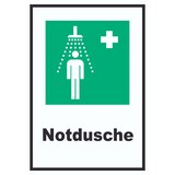 thumbnail of Notdusche Schild A5 (148x210mm)