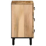 thumbnail of Table de chevet 50x33x60 cm bois de manguier massif – Modèle Fluide