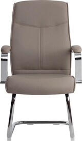 thumbnail of Cadeira De Escritorio Q-Connect Modena Imit De Pele Base Metal Alt Max 1050 Mm Larg 630 Mm Prof 650 Cor Cinza