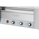 thumbnail of Royal Catering Asador de salchichas - 7 rodillos - cajón calentador - acero inoxidable