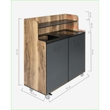 thumbnail of Mobiliara - Meuble de tri trineo -Mobile -  Exterieur - Compact finition stratifiée-  2 Bacs 70 Litres -