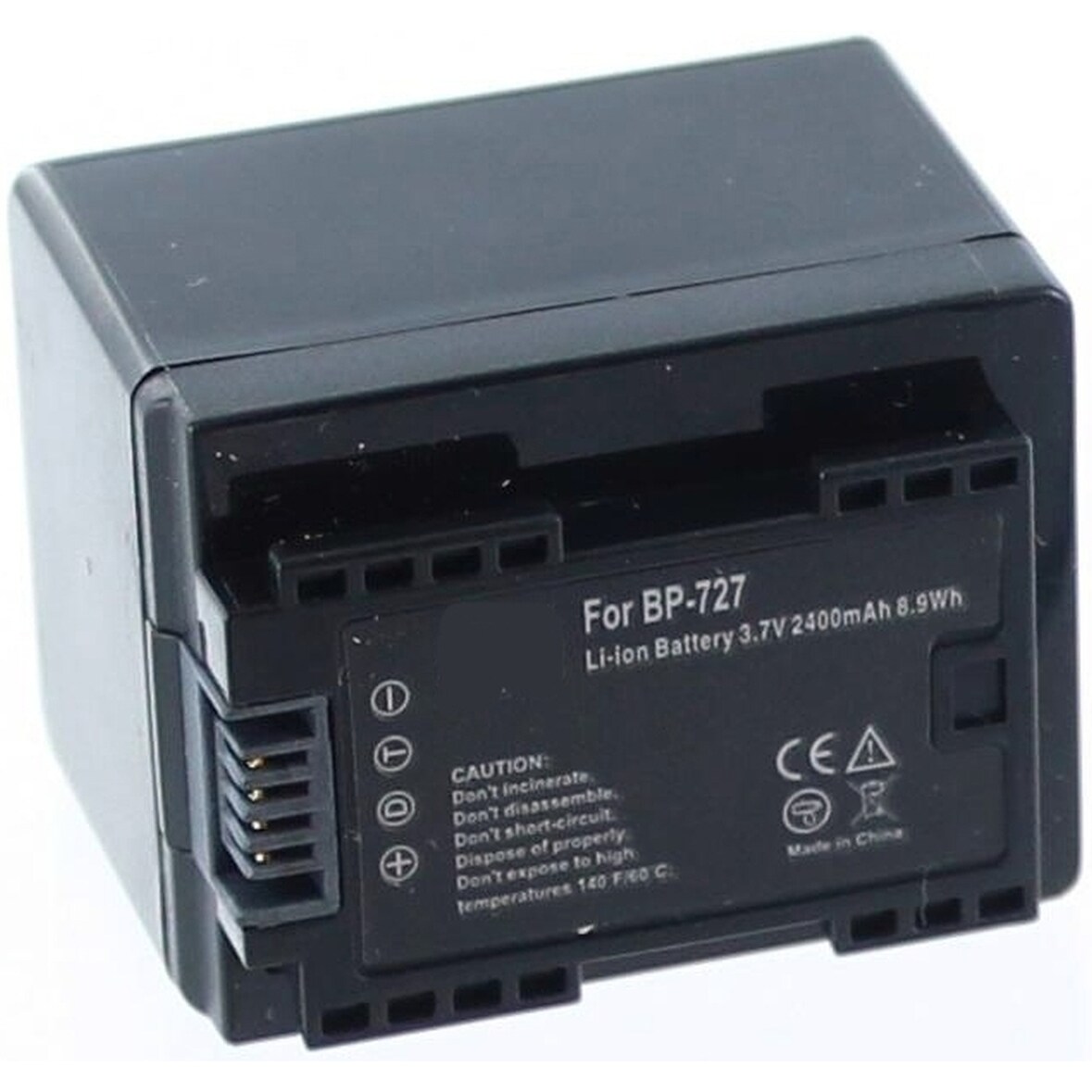 Akku für Canon LEGRIA HF R306 Li-Ion 3,7 Volt 2400 mAh schwarz