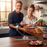 thumbnail of 3 Claveles 01743 - Soporte Jamonero Basculante en Acero Inoxidable y Cabezal Giratorio