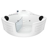 thumbnail of Whirlpool Pool Badewanne Eckwanne Wanne W70-TH-SC 150x150cm mit Tür Walk-in-Pool aktive Schlauch-Reinigung