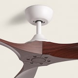thumbnail of TECHBREY Ventilador de Techo Silencioso Spetses Blanco Madera 132cm Motor DC Mando a Distancia Sin Luz No