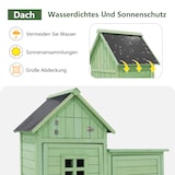 thumbnail of Merax Gerätehaus Gartenschrank Geräteschuppen Geräteschrank，118 x 54 x 173 cm, auch für kleine Gärten geeignet, Grünes, PVC-Dach