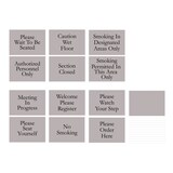 thumbnail of Bi-Office - Letrero de piso rectangular, horizontal, negro, 270x470 mm