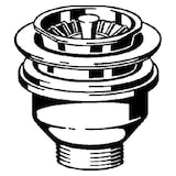 thumbnail of Viega Ablaufventil G 1 1/2 Edelstahl für Spülen