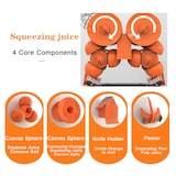 thumbnail of Gasfrit – Espremedor de laranjas automático em aço inox, elétrico, 20 laranjas por minuto