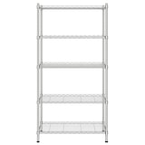 thumbnail of Helloshop26 - 5-stöckiges Aufbewahrungsregal 90 x 35 x 180 cm Chrom 250 kg Silber 02_0045695
