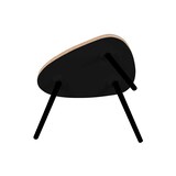 thumbnail of SIT Möbel mesa auxiliar triangular set de 2 | tablero MDF con corcho natural | marco 3 patas pino negro | A 50 x P 40 x A 44 cm | 19000-83