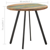thumbnail of vidaXL Esstisch 80 cm Altholz Massiv