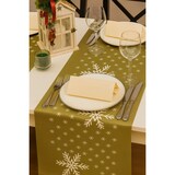 thumbnail of 14 Rollen Airlaid Kerst Tafelloper 3-in 1 – 40 x 320 cm – Kerstmotief – Tafelloper, Placemats & Tête-à-Tête – Bordeauxrood en Goud