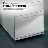 thumbnail of bümö Schreibtisch Schrank Büro mit Hängeregister für Hängeordner, Schubladenschrank Holz in weiß, Container mit Schubladen & Hängeregistratur -