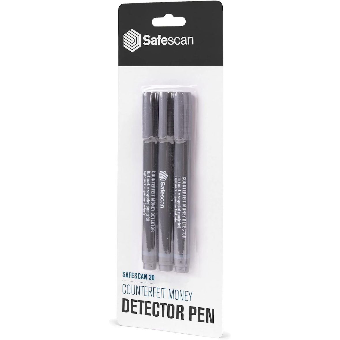 Safescan boligrafo detector de billetes falsos pack 3 ud blister