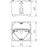 thumbnail of OBO Bettermann Geräteeinbaudose 1-fach 7GDZ 6288546