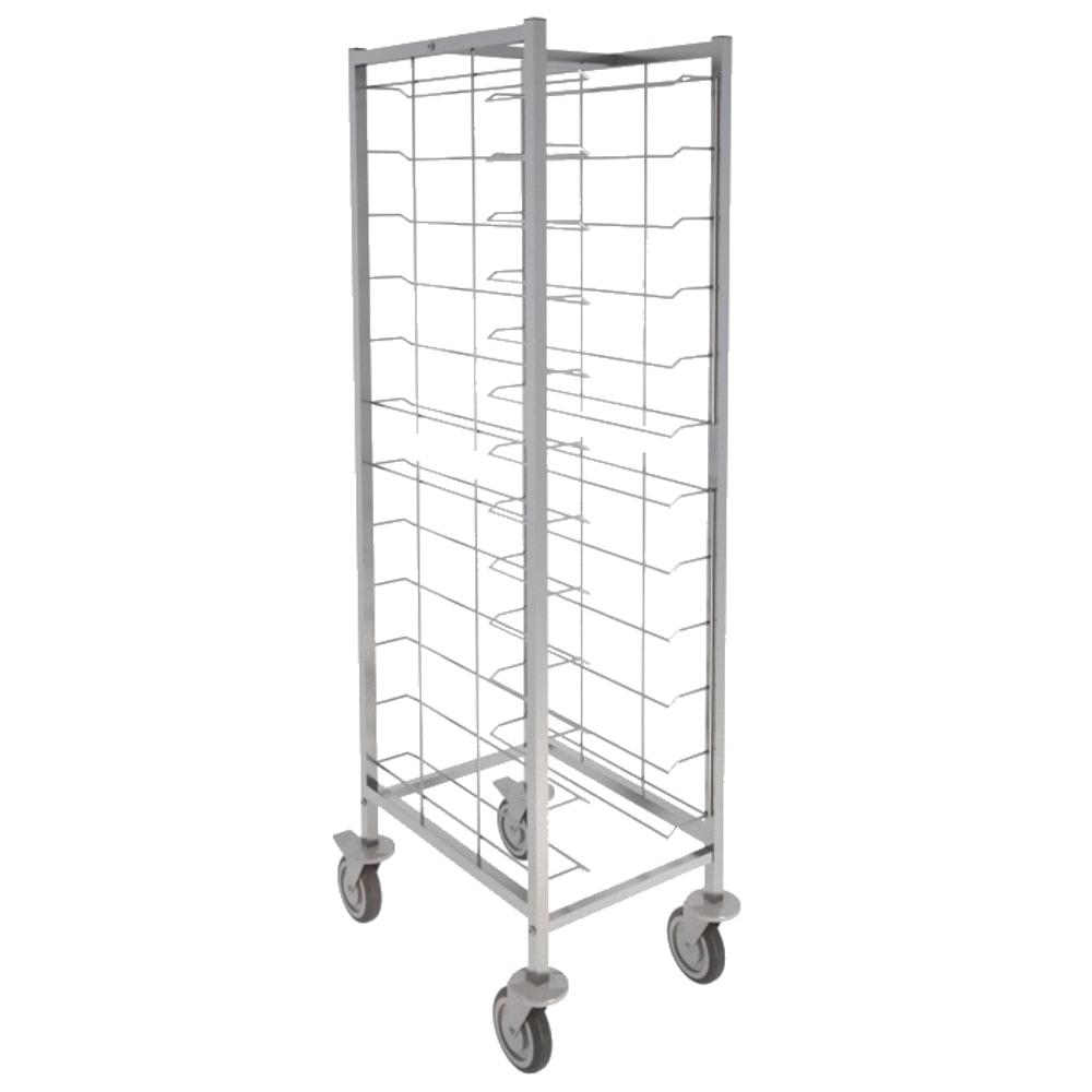 Carro con 12 guias para bandejas self-service - 570x650x1720 mm - 91011620 Eurast