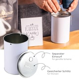 thumbnail of Spendendose, HMF 46000-07, 14,5 x 10 cm, Lichtgrau