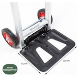 thumbnail of BRASQ Steekwagen opvouwbaar - Draagvermogen 90 kg - Transportwagen - Plateauwagen - Steekkar Staal