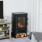 thumbnail of HOMCOM Chimenea Eléctrica Potencia de 2 Niveles 1000W o 2000W con Efecto Llama Termostato y Protección contra Sobrecalentamiento 25 m² 44,5x32,1x74 cm