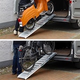 thumbnail of TRUTZHOLM 1x Alu Auffahrrampe 181 cm Traglast 200 kg klappbar rutschfest Motorradrampe Verladerampe