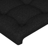 thumbnail of vidaXL Kopfteil mit Ohren Schwarz 93x16x118/128 cm Stoff