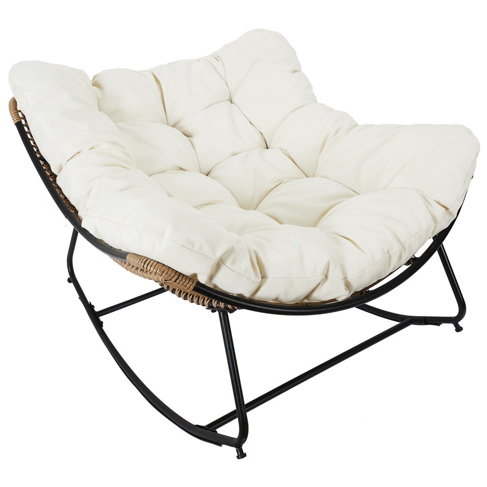 Home deco factory butaca-mecedora tulum beige hdo2191-lgsp