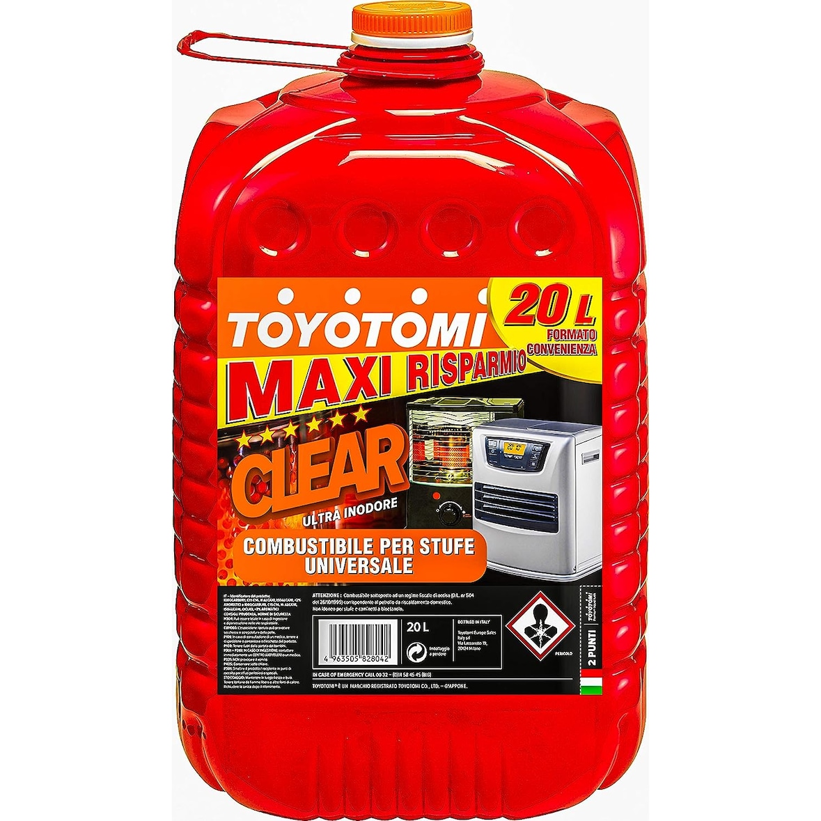 Toyotomi CLEAR combustibile per stufe, ultra inodore 20 litri