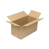 thumbnail of Wellpapp-Faltkarton 2-wellig, 380x200x200mm, Qual. 2.20BC, braun, Fefco 0201, 20 Kartons