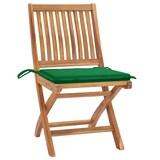 thumbnail of vidaXL Klappbare Gartenstühle mit Kissen 6 Stk. Massivholz Teak