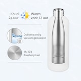 thumbnail of Drinkfles -Thermosfles 500 ml - Bosgroen – Dubbelwandig RVS – 12 uur warm / 24 uur koud – Lekvrij en BPA-vrij