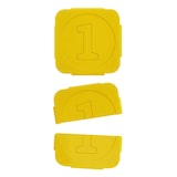 thumbnail of CombiCraft plastic breekmunten met getal 1 in geel - per 1000 munten