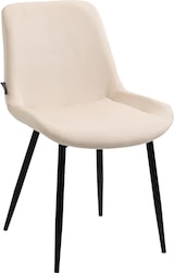 thumbnail of DELUKE® 4er Set Esszimmerstühle WIKIL Samt - 80x51x60cm, creme, Samt Metall matt schwarz Gestell Stühle EsszimmerstühleEsstisch Stühle Küchenstuhl