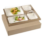 thumbnail of SOLIA Kit plateau-repas Polaris vaisselle Kanopée blanche laminée + couvercle - KC10451 - par 25 pièces