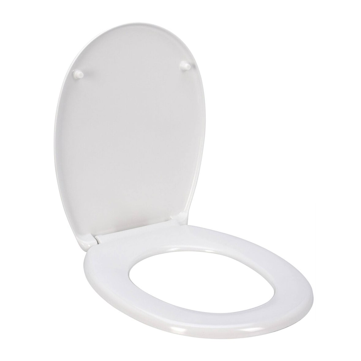 WellHome - Duroplast Badewannensitz 38x5,5x47cm mit Deckel und ABS Chromscharnieren mit SOFTCLOSE System