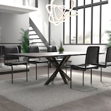 thumbnail of Pieds design Biloxi en Acier pour table à manger Style industriel Forme Araignée Noir aspect industriel