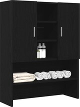 thumbnail of vidaXL Waschmaschinenschrank Schwarz Eichen-Optik 70,5x25,5x90 cm