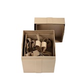 thumbnail of Décopatch Pappmaché, braun, Set mit 2 viereckigen Geschenkboxen mit Schleife - Kartonbraun BT080C