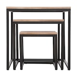 thumbnail of Atmosphera - Set aus 3 Beistelltischen (30/40/50 cm) aus Metall und MDF in Schwarz