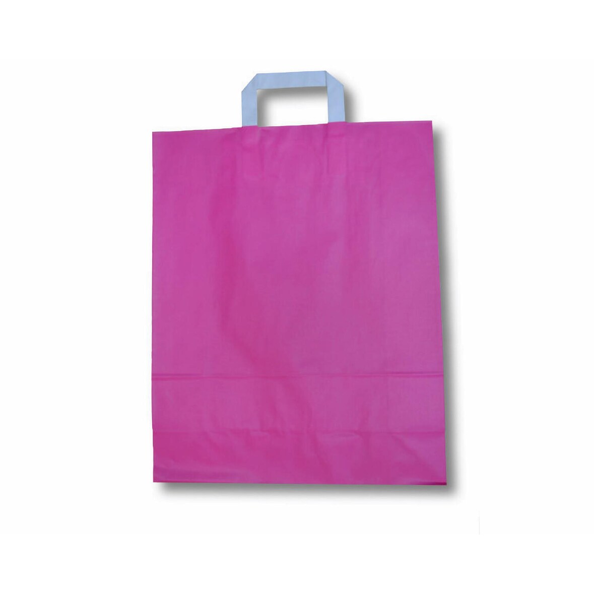 250x Papiertragetaschen aus Kraftpapier 180+80x220mm pink