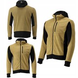thumbnail of Fleece Kapuzenpulli, Hoodie mit Reißverschluss SARNA khaki/schwarzGr. XL